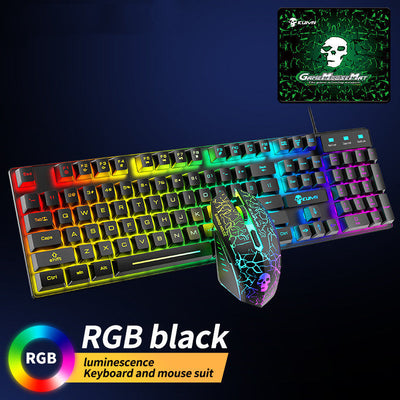 Kuiying T6RGB Luminous Keyboard And Mouse Set - Top10Discount