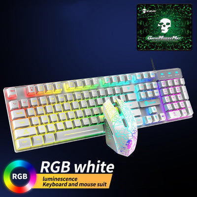 Kuiying T6RGB Luminous Keyboard And Mouse Set - Top10Discount