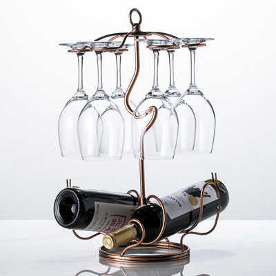 Upside down wine glass rack decoration wine glass rack European creative upside down wine glass rack wine glass hanging glass rack - Top10Discount