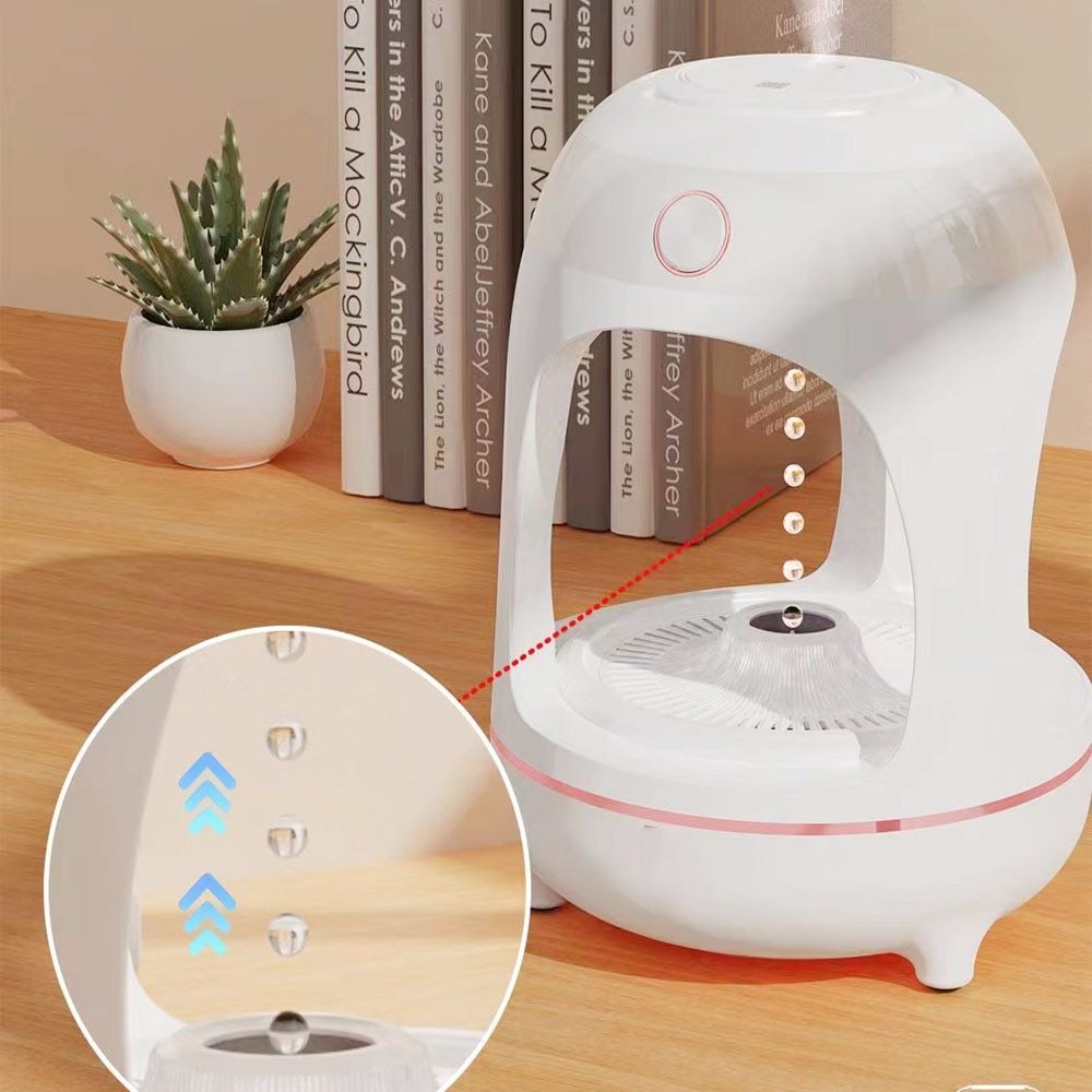 Levitating Water Drops Humidifier | LED, Air Purifier, Decor - Top10Discount