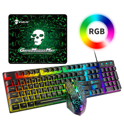 Kuiying T6RGB Luminous Keyboard And Mouse Set - Top10Discount