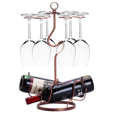 Upside down wine glass rack decoration wine glass rack European creative upside down wine glass rack wine glass hanging glass rack - Top10Discount