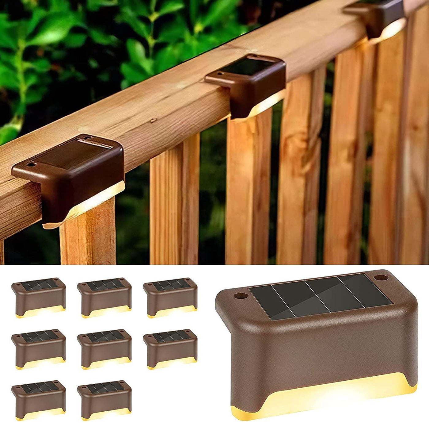 Solar Step Light Outdoor Garden Light Night Light LED Guide Light Ladder Stair Light Balcony Decoration Waterproof - Top10Discount