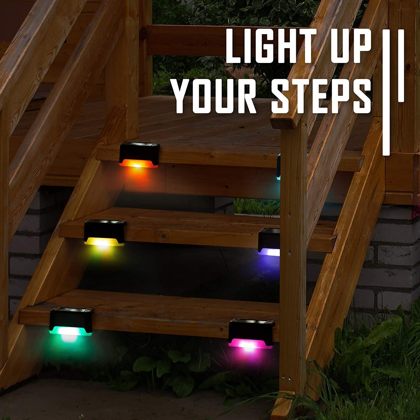 Solar Step Light Outdoor Garden Light Night Light LED Guide Light Ladder Stair Light Balcony Decoration Waterproof - Top10Discount