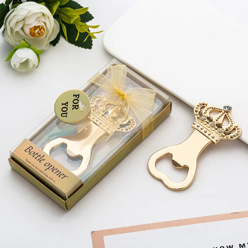 Creative Beer Crown Golden Bottle Opener Party Favors European American Personality Wedding Products Wedding Return Party Gift - Top10Discount