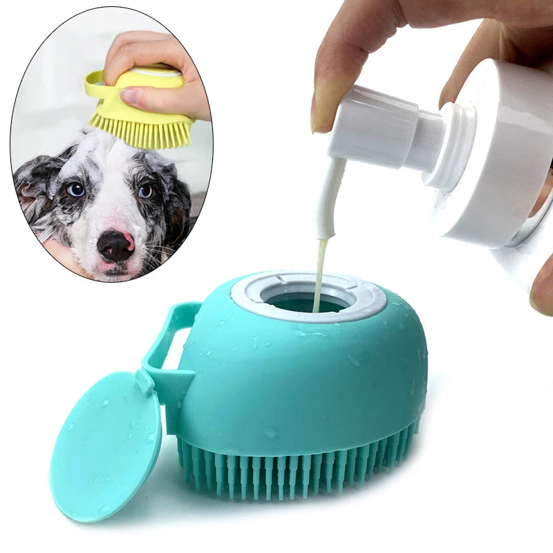 Pet Bath Brush Puppy Big Dog Cat Bath Massage Gloves Brush Soft Safety Silicone Pet Accessories for Dogs Cats Tools Products - Top10Discount