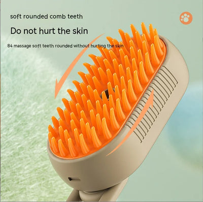 New Pet Spray Comb for Cats and Dogs Pet Electric Spray Hair Removal Comb One Key Spray Anti-Flying Massage Brush, Clean Massage - Top10Discount