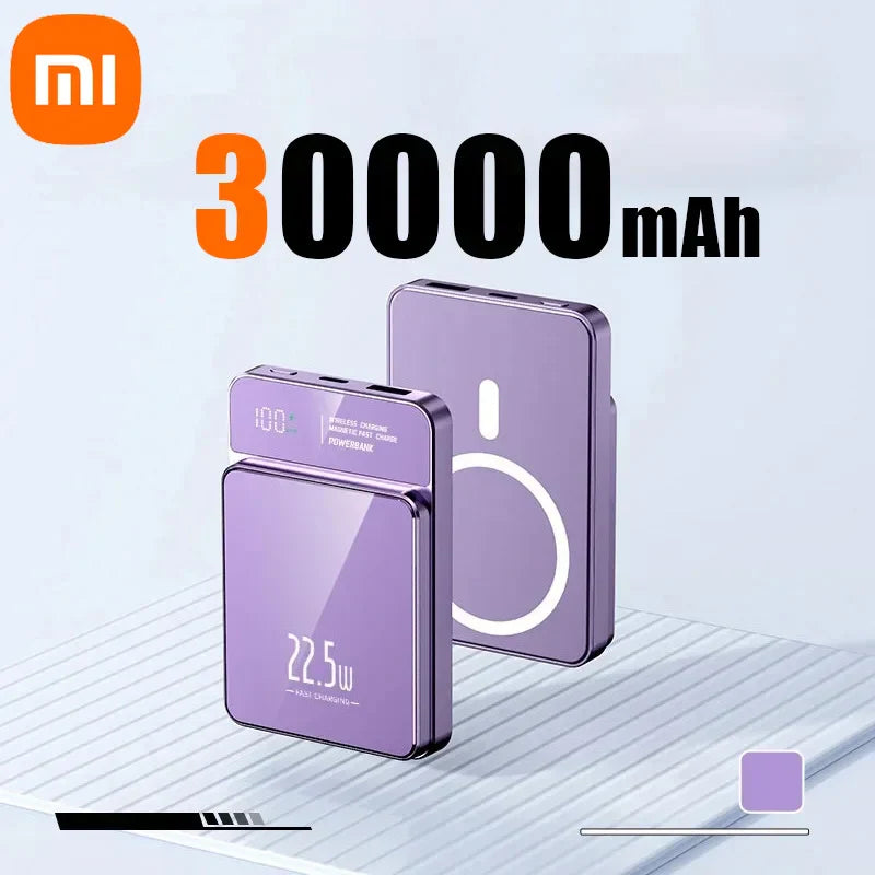 Xiaomi Power Bank 30000mAh wireless magnetic super fast charging Magsafe compatible.