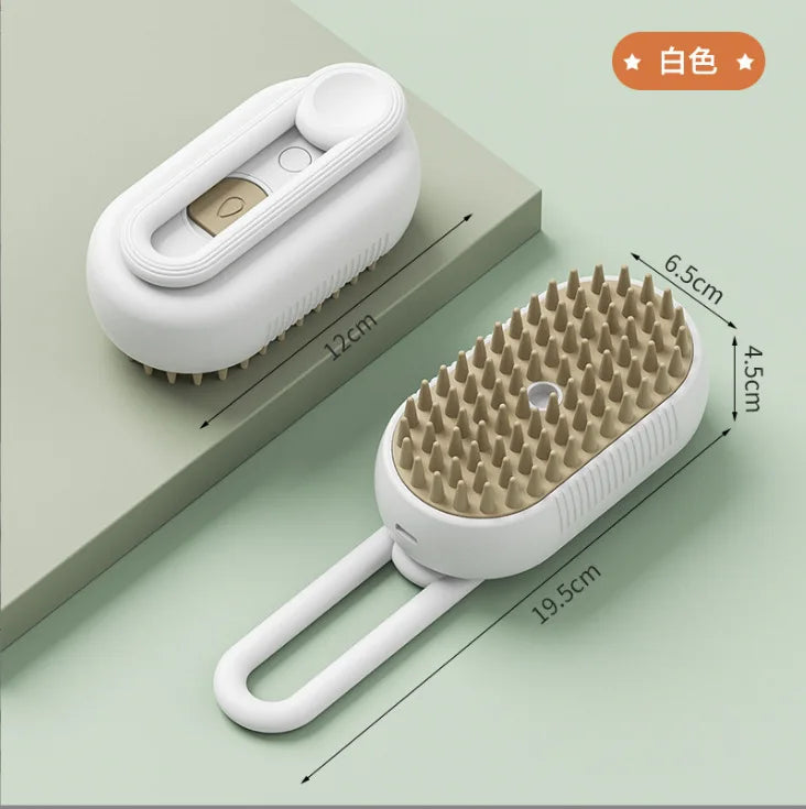 New Pet Spray Comb for Cats and Dogs Pet Electric Spray Hair Removal Comb One Key Spray Anti-Flying Massage Brush, Clean Massage - Top10Discount