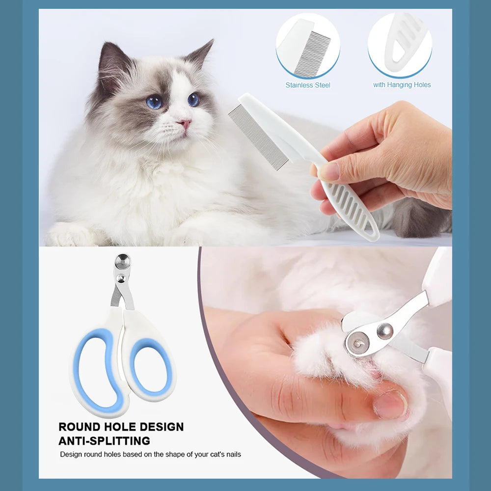 Pet Dog Brush Cat Comb Self Cleaning Pet Hair Remover Brush for Cats Puppy Kitten Grooming Tools Dogs Accessories Pet Supplies - Top10Discount